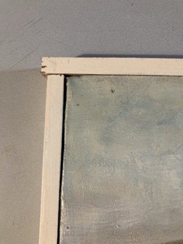 Peinture Abstraite Huile Sur Toile Cubiste Cubisme Paysage Arbre Art