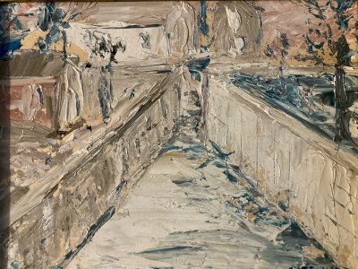 Peinture André COTTAVOZ Huile Sur Carton 1960  Expressionniste Art XX