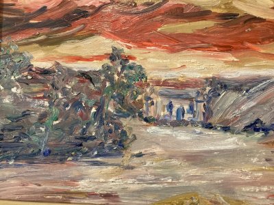 Peinture André COTTAVOZ Huile Sur Carton 1960  Expressionniste Savoir