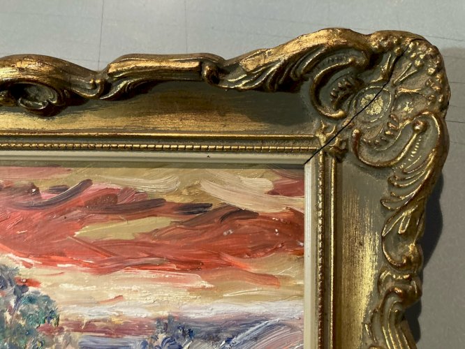 Peinture André COTTAVOZ Huile Sur Carton 1960  Expressionniste Savoir