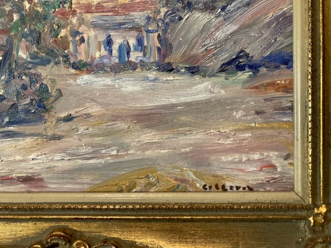 Peinture André COTTAVOZ Huile Sur Carton 1960  Expressionniste Savoir