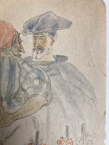 Peinture Aquarelle 1930 Achmet-Reis Livre Pierre Mélon Ancien Illustration Art