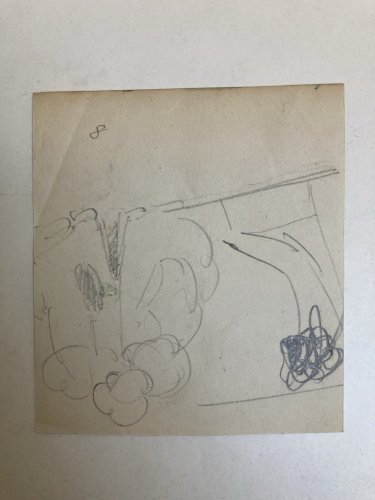 Peinture Aquarelle Crayon Sur Papier XIXe Hippolyte BELLANGÉ Homme Assis