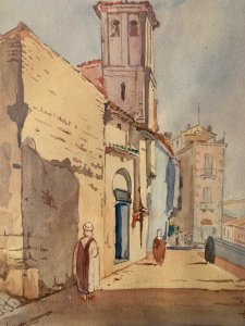 Peinture Aquarelle Orientaliste 1920 Orientalisme Painting Y Gautier Signé Ils