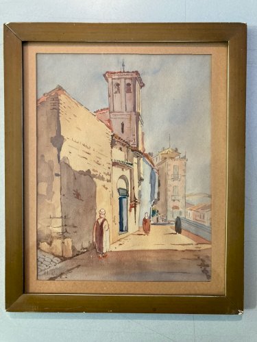 Peinture Aquarelle Orientaliste 1920 Orientalisme Painting Y Gautier Signé Ils