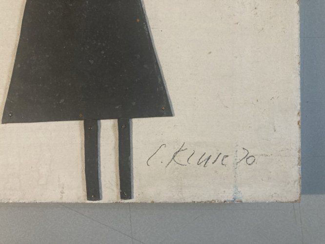 peinture, assemblage Metal Mythologie accumulation Art 1970 Serpent Ancien