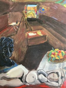 Painting Card Woman Nude Nudity Eroticism Cubism Art Studio 2004