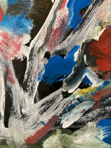 peinture Cobra Huile Jacques Doucet Painting Expressionniste Abstrait Art XXe