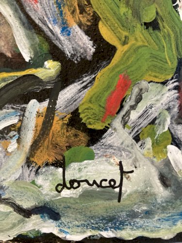 peinture Cobra Huile Jacques Doucet Painting Expressionniste Abstrait Art XXe