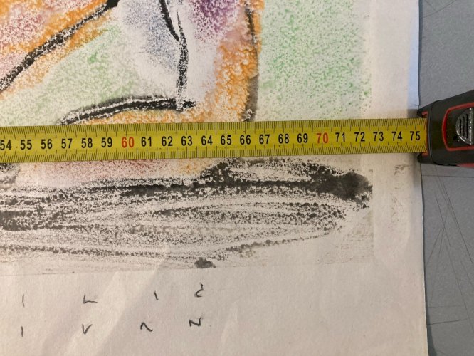 Peinture Cubiste Femme Nue Nu 1980 Fusain, Gouache A Identifier Expressionnisme