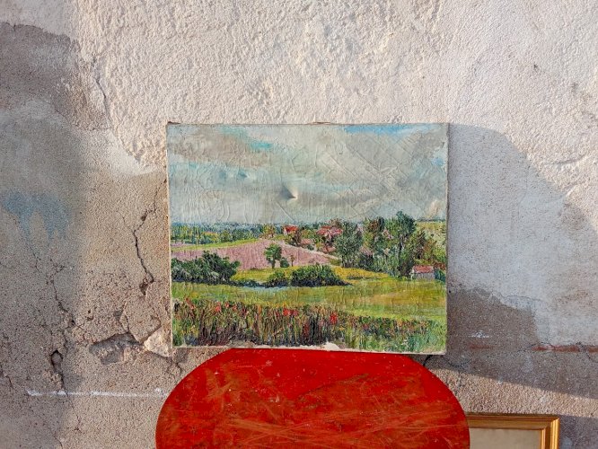 Peinture de paysage a l'huile 