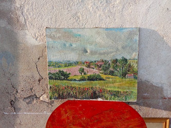 Peinture de paysage a l'huile 