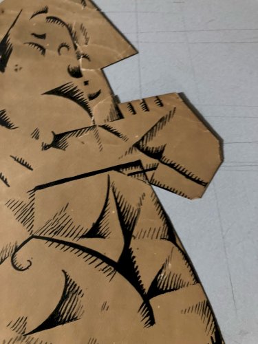 Peinture Encre Sur Papier Constructivisme Russe ? Cubisme Cubiste.art