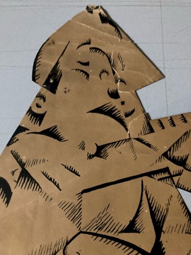 Peinture Encre Sur Papier Constructivisme Russe ? Cubisme Cubiste.art