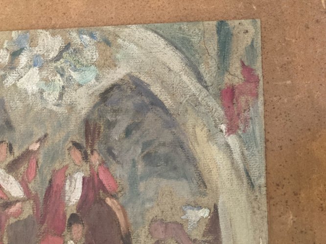 Peinture Expressionisme Gouache 1920 Expressionniste Musique Painting Orchestre