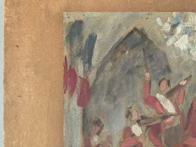 Peinture Expressionisme Gouache 1920 Expressionniste Musique Painting Orchestre