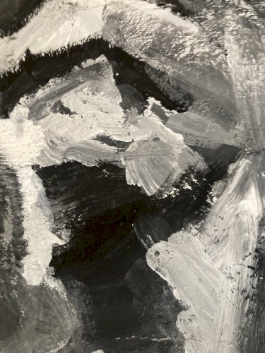 Peinture Expressionniste Expressionnisme Papier Gouache Portrait 1980 Painting