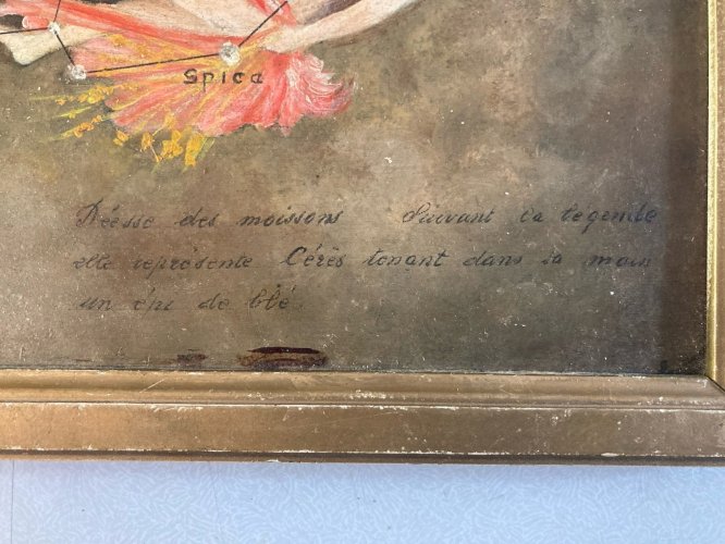 Peinture Femme  1950 Huile Panneau Surréaliste Surréalisme Ancien Art