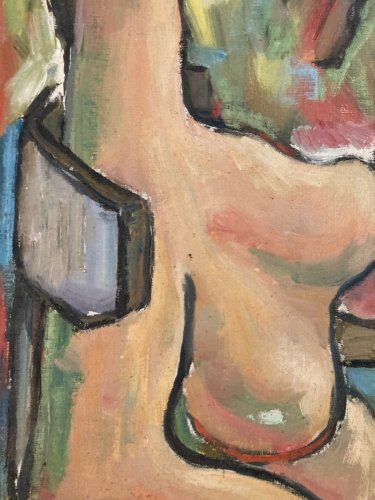 Peinture Femme Carton Cubiste Cubisme 1967 Painting Surrealisme Surréaliste Art