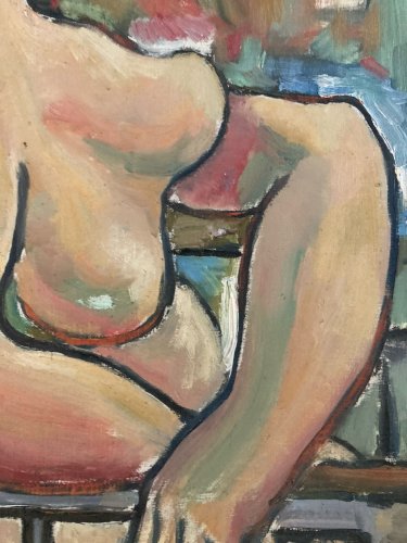 Peinture Femme Carton Cubiste Cubisme 1967 Painting Surrealisme Surréaliste Art