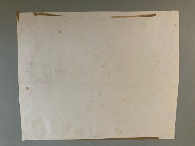 Peinture Fusain Papier Homme Expressionnisme 1980 Portrait Expressionniste Art