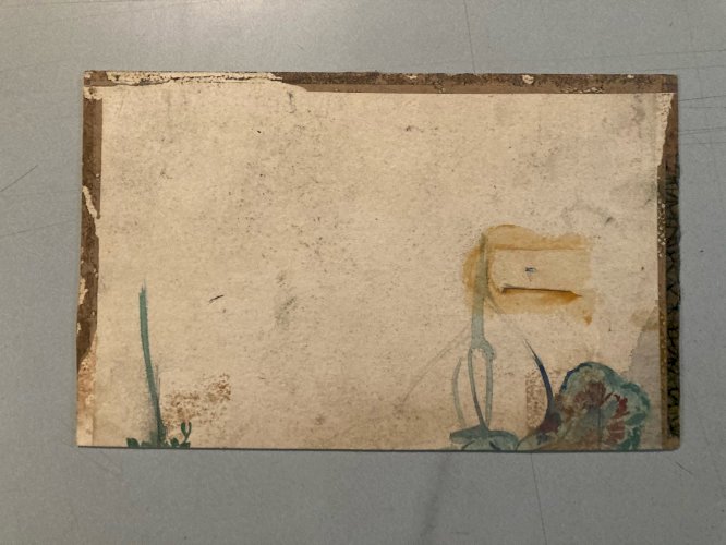 Peinture Gouache Aquarelle Rose  Bouquet Fleurs Fleur 1930 Art Deco Ancien