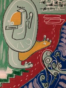 Gouache Painting Pencil Expressionism Cubist Modern Portrait Art Cubism 2009