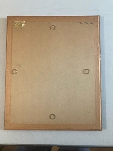 Peinture gouache dessin abstrait 1964 Papier Abstraction À Identifier Art