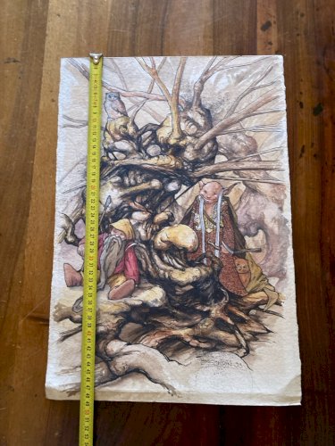 Peinture Gouache Encre Papier Heroic Fantasy Dessin Curiosité Troll Painting Art