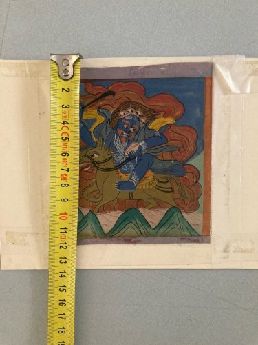 Peinture Gouache Inde Illustration Orient Orientaliste Cheval Cavalier Art