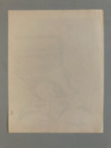 Peinture Gouache Papier Femme Lit Expressionnisme A Identifier 1957