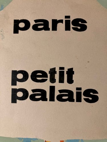 Peinture Gouache  Projet Publicité 1960 Salon Des Antiquaire Petit Palais