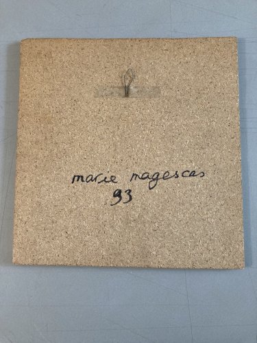 Peinture Huile Bois Marie Magescas Art Abstrait 1993 Expressionnisme