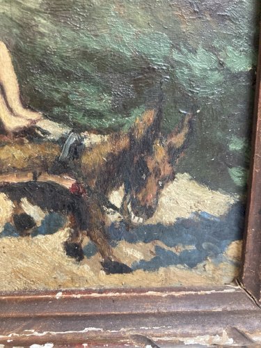 Peinture Huile Carton Bois 1927 Expressionniste Expressionnisme À Identifier