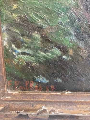 Peinture Huile Carton Bois 1927 Expressionniste Expressionnisme À Identifier