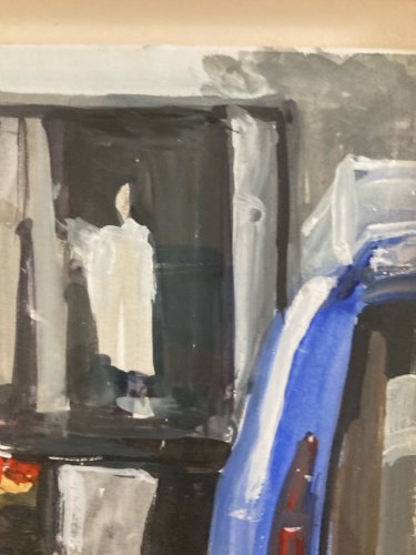 Peinture Huile Carton Expressionniste 2004 Expressionnisme Bruno Piketty