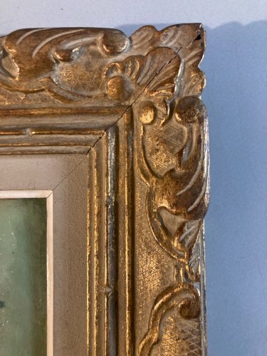 Peinture Huile Carton Fleurs Fleur Post Impressionniste a identifier 1950