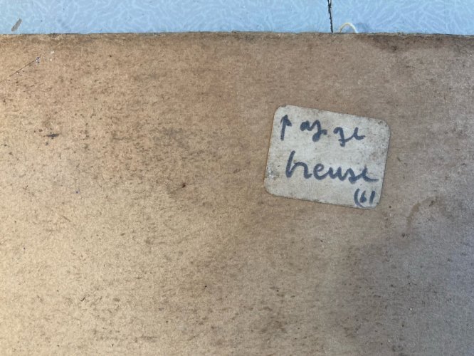 Peinture Huile carton Jean DREYFUS STERN Paysage Post Impressionniste Art