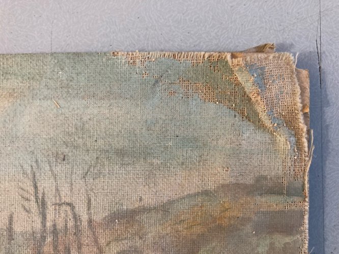 Peinture Huile carton Jean DREYFUS STERN Paysage Post Impressionniste Art