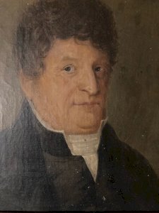 Peinture Huile Carton Portrait XIXe Homme Buste 1850 A Identifier Ancien