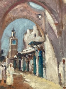 Oil Painting Card Tahia Turki Orientalist Orientalism Tunisia Art Painting