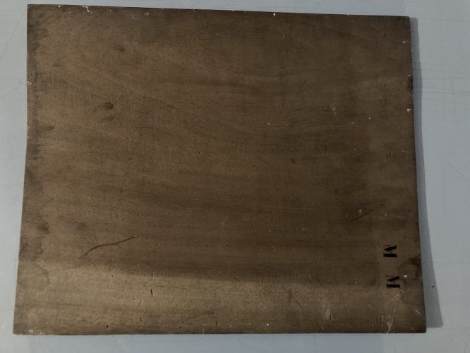 Peinture Huile Et Crayon panneau bois femme 1920 Ancien À Identifier Grattage