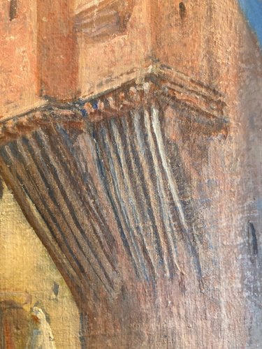 Peinture Huile Marcel Canet Orientaliste XIXe Orientalisme Ane Animal Ancien Art