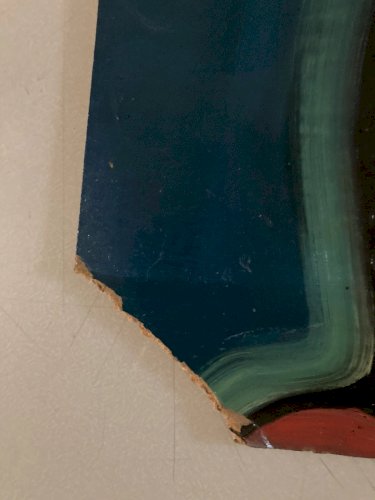 peinture huile panneau Bois Expressionnisme Fauve Expressionniste 1950 Art Brut