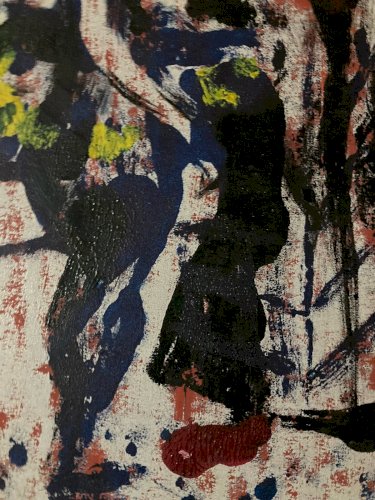 Peinture Huile Papier Art Expressionniste Cirque Clown Expressionnisme Art