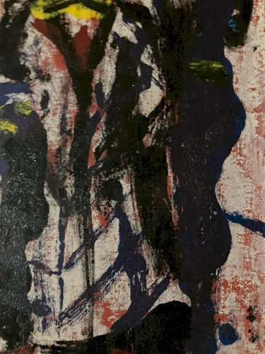 Peinture Huile Papier Art Expressionniste Cirque Clown Expressionnisme Art