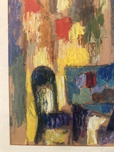 Peinture Huile Papier Expressionniste Expressionnisme Regis Bernard Painting Art