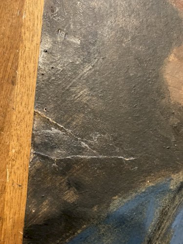 Peinture Huile Sur Carton 1900 Portrait Femme École Russe Jablonsky