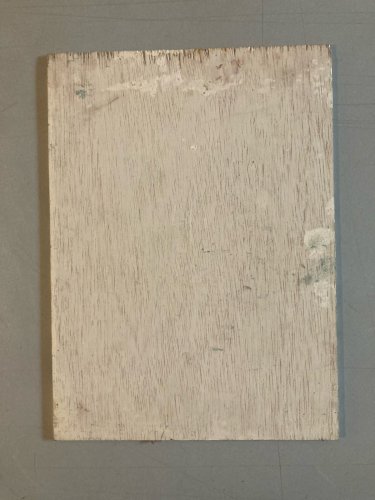 Peinture Huile sur panneau bois Homme Portrait 1960 Ancien Signé Art