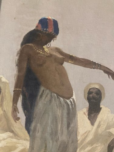 Peinture Huile Sur Toile Antonio GODOY Orientaliste 1950 Orientalisme Ancien Art